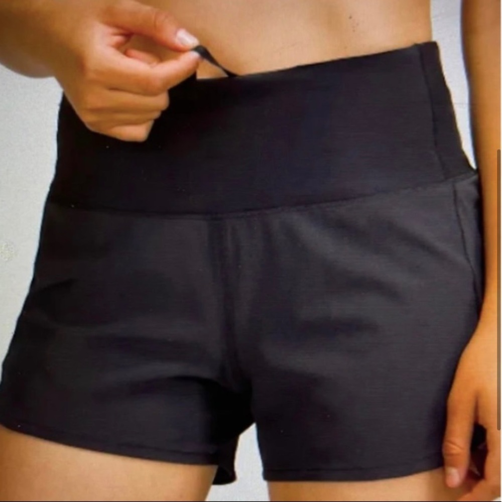 Lululemon Speed Up High Rise Short Lined 5" Black size 20
